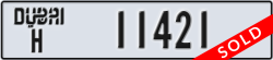 dubai - code - H - number -11421