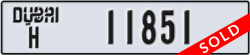dubai - code - H - number -11851
