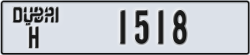 dubai - code - H - number -1518