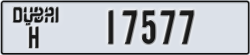 dubai - code - H - number -17498