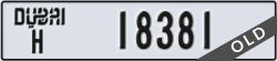 dubai - code - H - number -18381