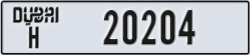 dubai - code - H - number -20125