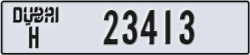 dubai - code - H - number -23413