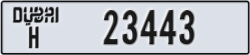 dubai - code - H - number -23443