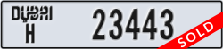 dubai - code - H - number -23443