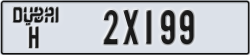 dubai - code - H - number -2X199