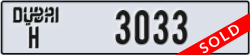 dubai - code - H - number -3033