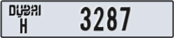 dubai - code - H - number -3287