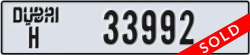 dubai - code - H - number -33992