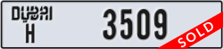dubai - code - H - number -3509