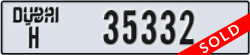 dubai - code - H - number -35332