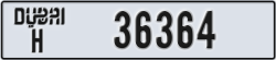 dubai - code - H - number -36364