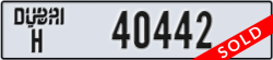 dubai - code - H - number -40442