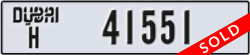 dubai - code - H - number -41551