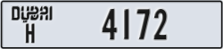 dubai - code - H - number -4172