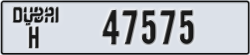 dubai - code - H - number -47575