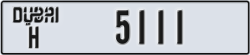 dubai - code - H - number -5111