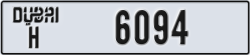 dubai - code - H - number -6094