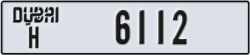 dubai - code - H - number -6112