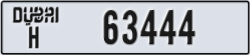 dubai - code - H - number -63444
