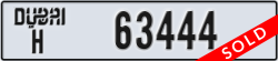 dubai - code - H - number -63444