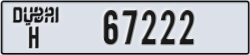 dubai - code - H - number -67222