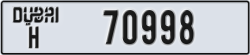 dubai - code - H - number -70998