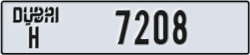 dubai - code - H - number -7208