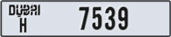 dubai - code - H - number -7539