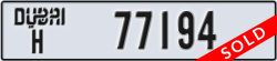 dubai - code - H - number -77194