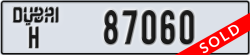 dubai - code - H - number -86981