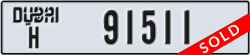 dubai - code - H - number -91511