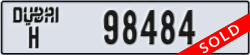 dubai - code - H - number -98484