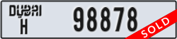 dubai - code - H - number -98878