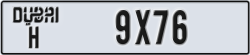 dubai - code - H - number -9X76