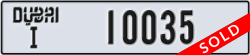 dubai - code - I - number -10035