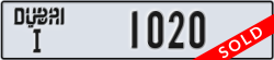 dubai - code - I - number -1020