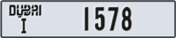 dubai - code - I - number -1578