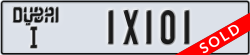 dubai - code - I - number -1X101