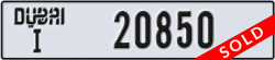 dubai - code - I - number -20850