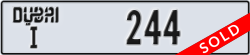 dubai - code - I - number -244