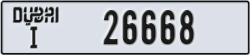 dubai - code - I - number -26668