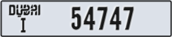 dubai - code - I - number -54747