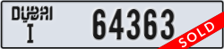 dubai - code - I - number -64363