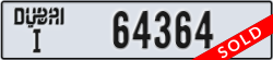 dubai - code - I - number -64364