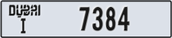 dubai - code - I - number -7384