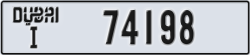 dubai - code - I - number -74198