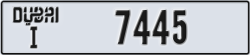dubai - code - I - number -7445