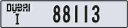 dubai - code - I - number -88113