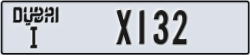 dubai - code - I - number -X132